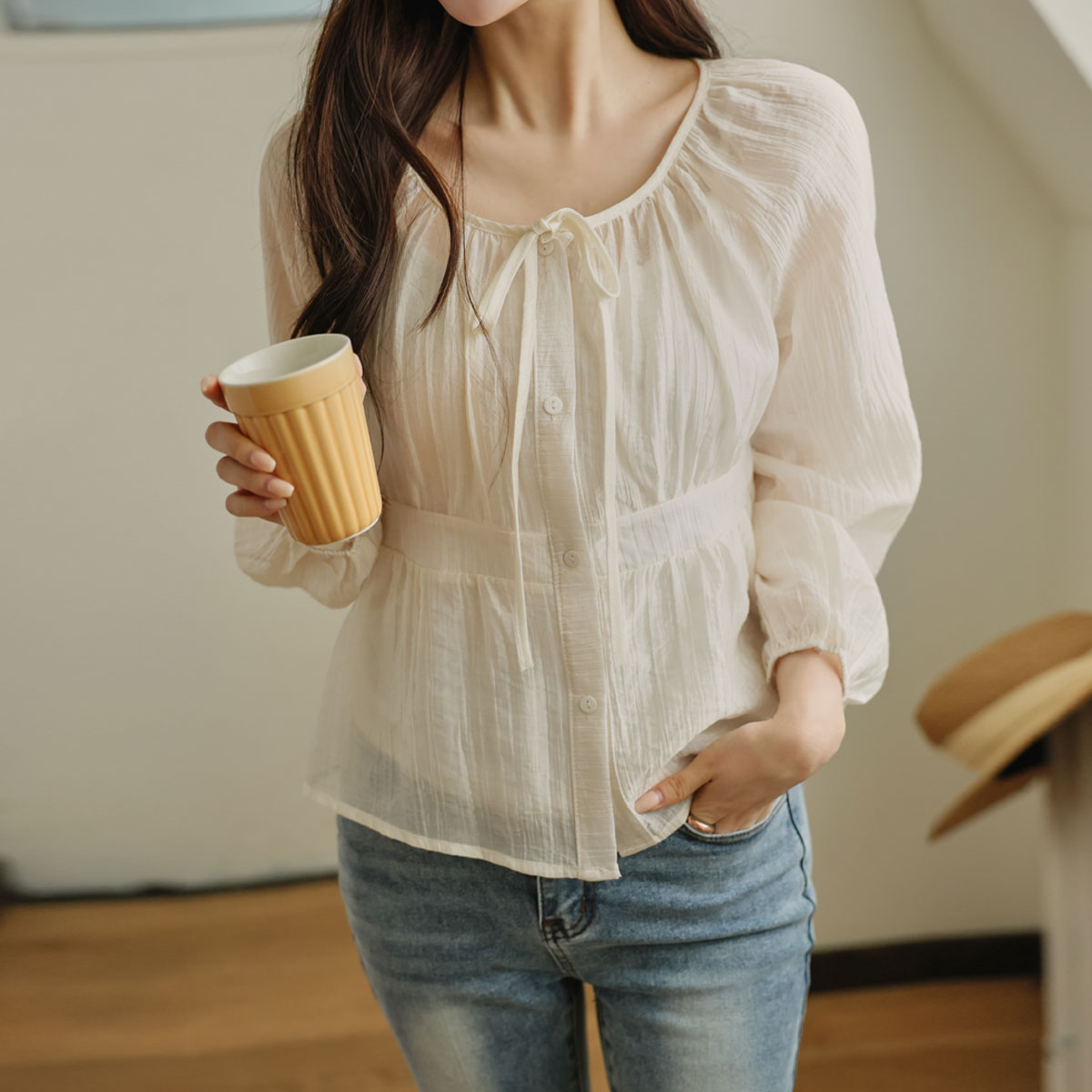 Fluttery Romantic Frill Blouse