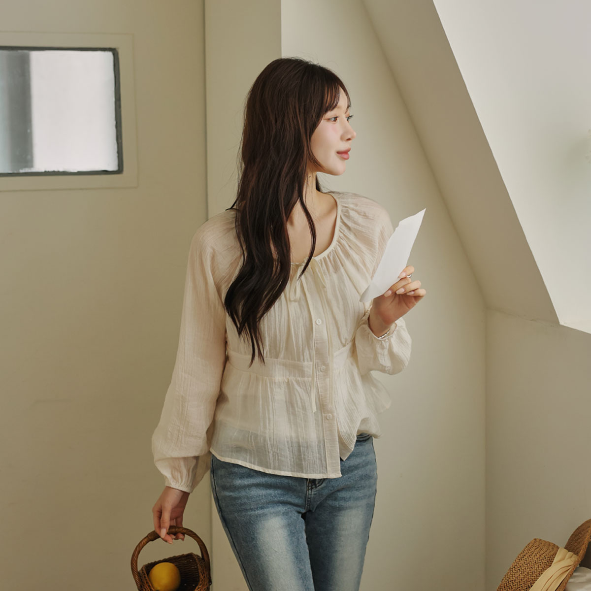 Fluttery Romantic Frill Blouse