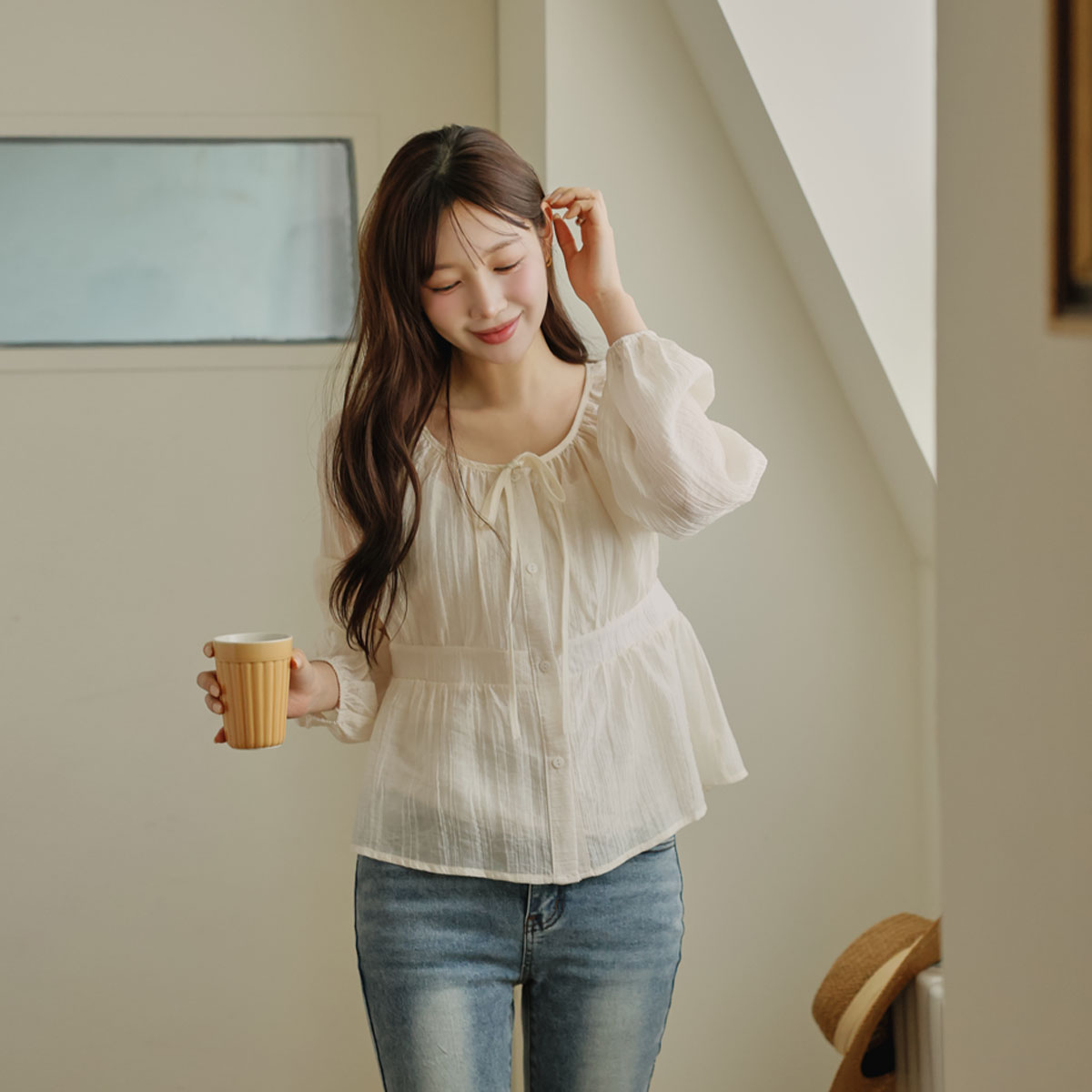 Fluttery Romantic Frill Blouse