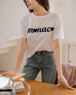 Monaco Lettering Short T-shirts