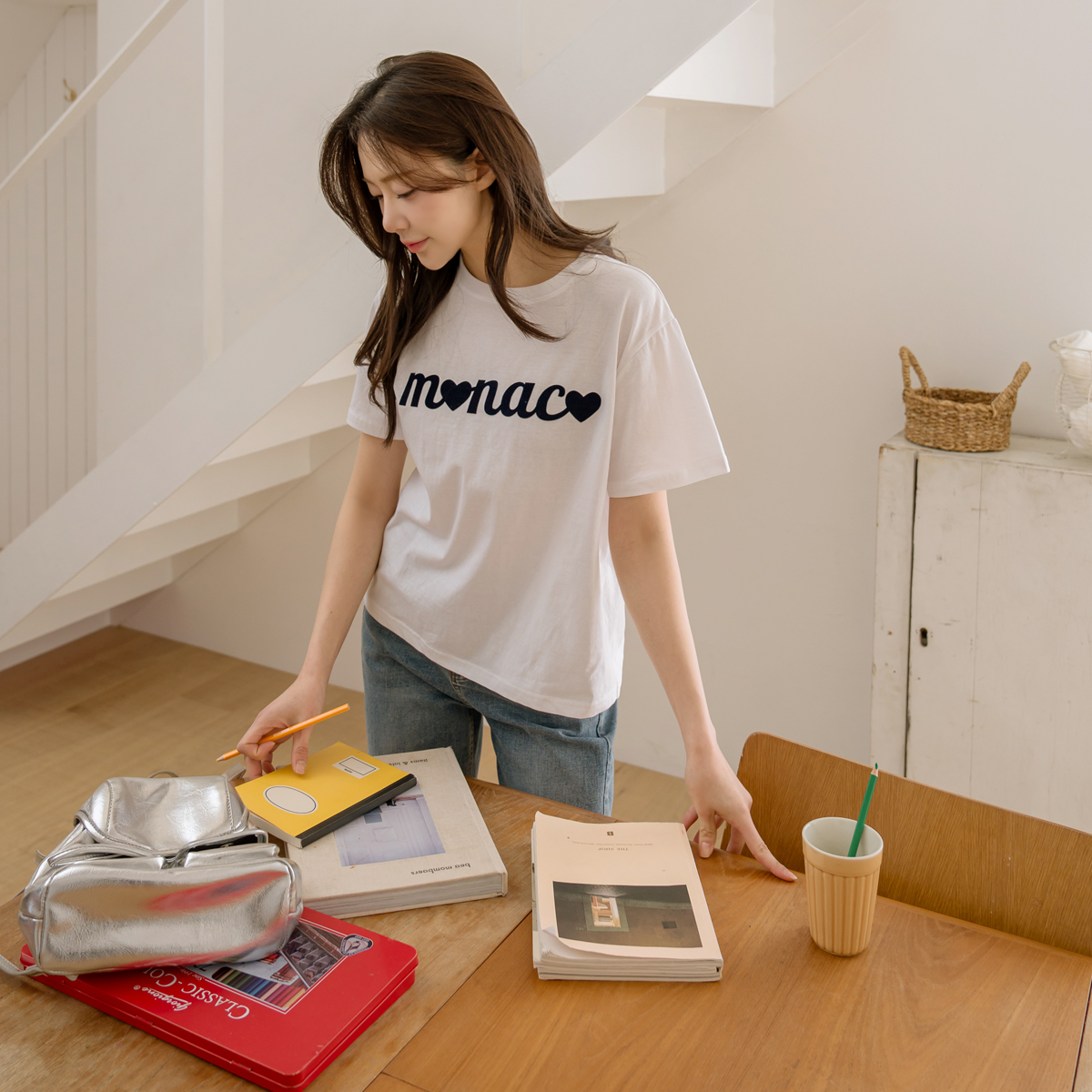 Monaco Lettering Short T-shirts