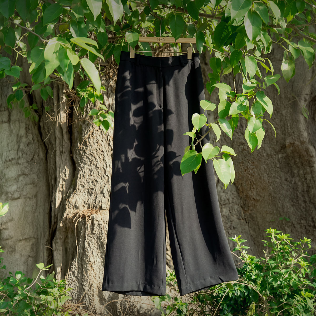 <b>[Opening Special]</b> <b>[Select Length/Silk-like Touch]</b> <b>[Made]</b> Wrinkle-free Char Silket Wide Slacks