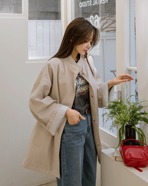 loose fit trench parka