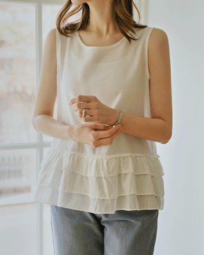 3-tiered ruffle blouse
