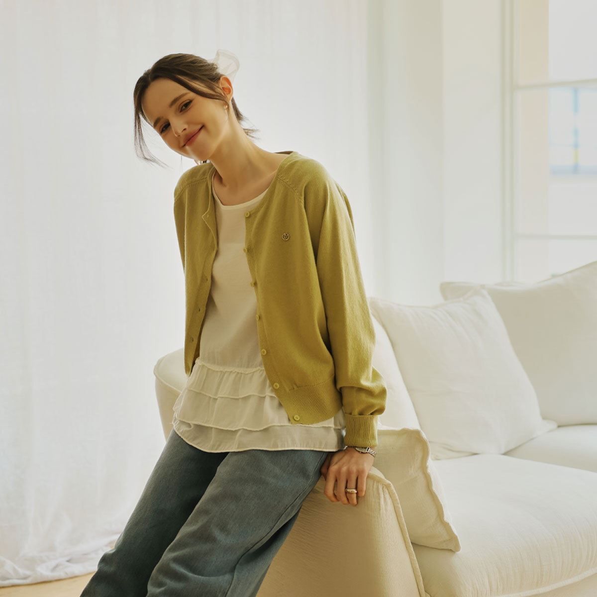 3-tiered ruffle blouse