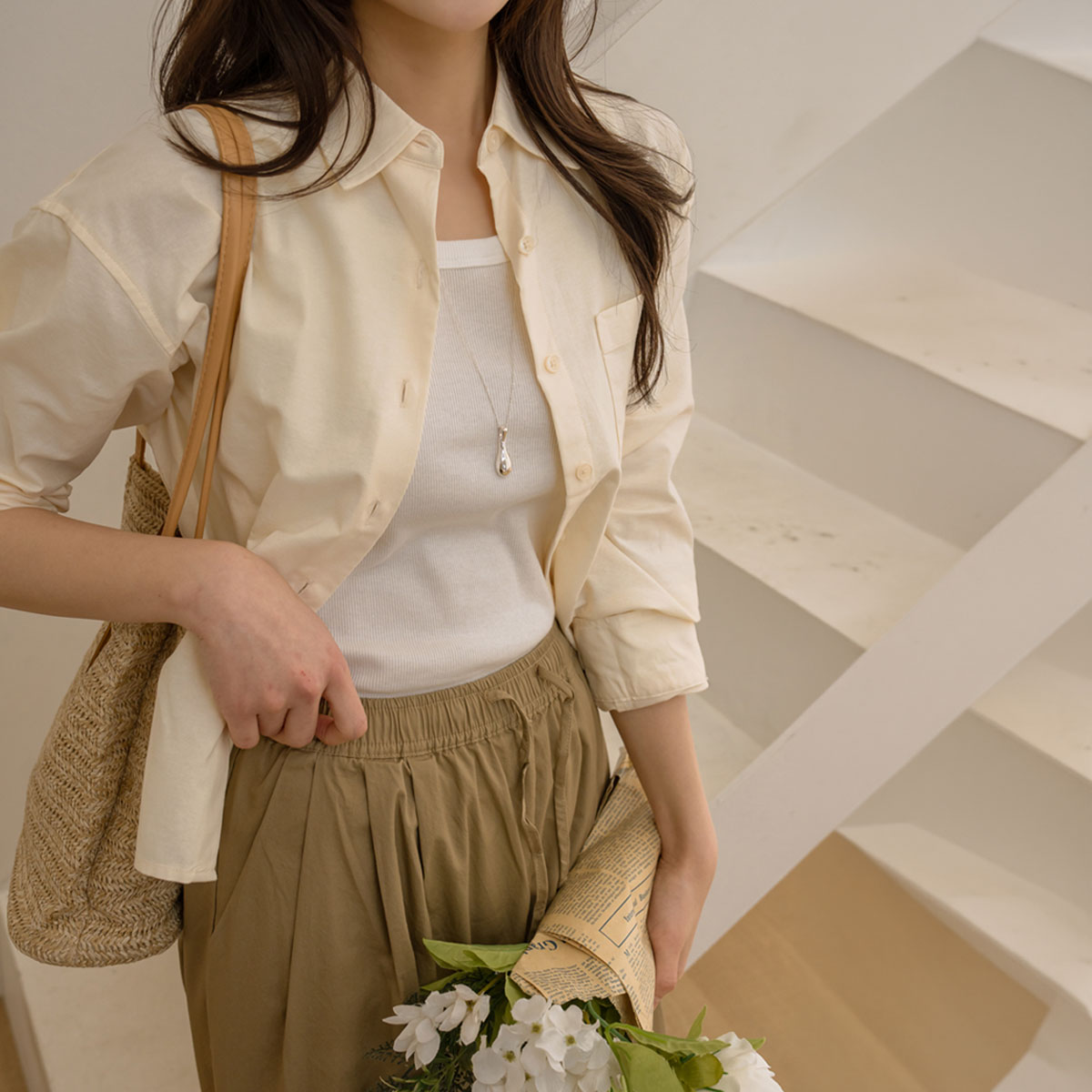 Sturdy Oxford Crop Shirt