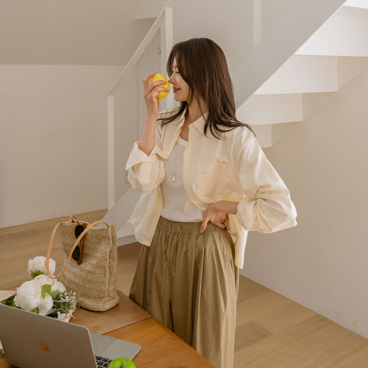 Sturdy Oxford Crop Shirt