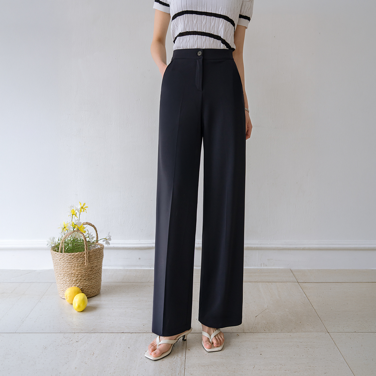 <b>[Made]</b> 2 Types of Holy Grail Stretch Wide Slacks