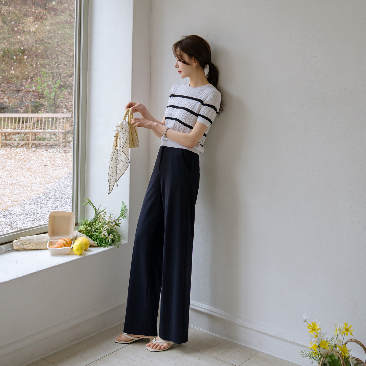 <b>[Made]</b> 2 Types of Holy Grail Stretch Wide Slacks