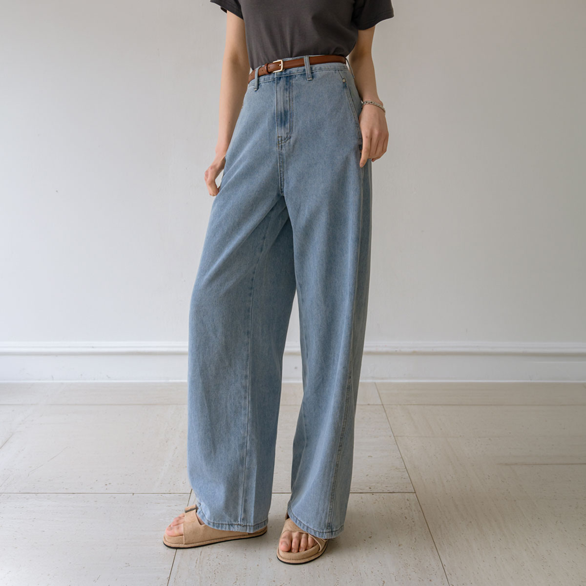 <b>[The Current Trend: Better Fit]</b> 3 Types of Pocket Cut Denim Wide Pants