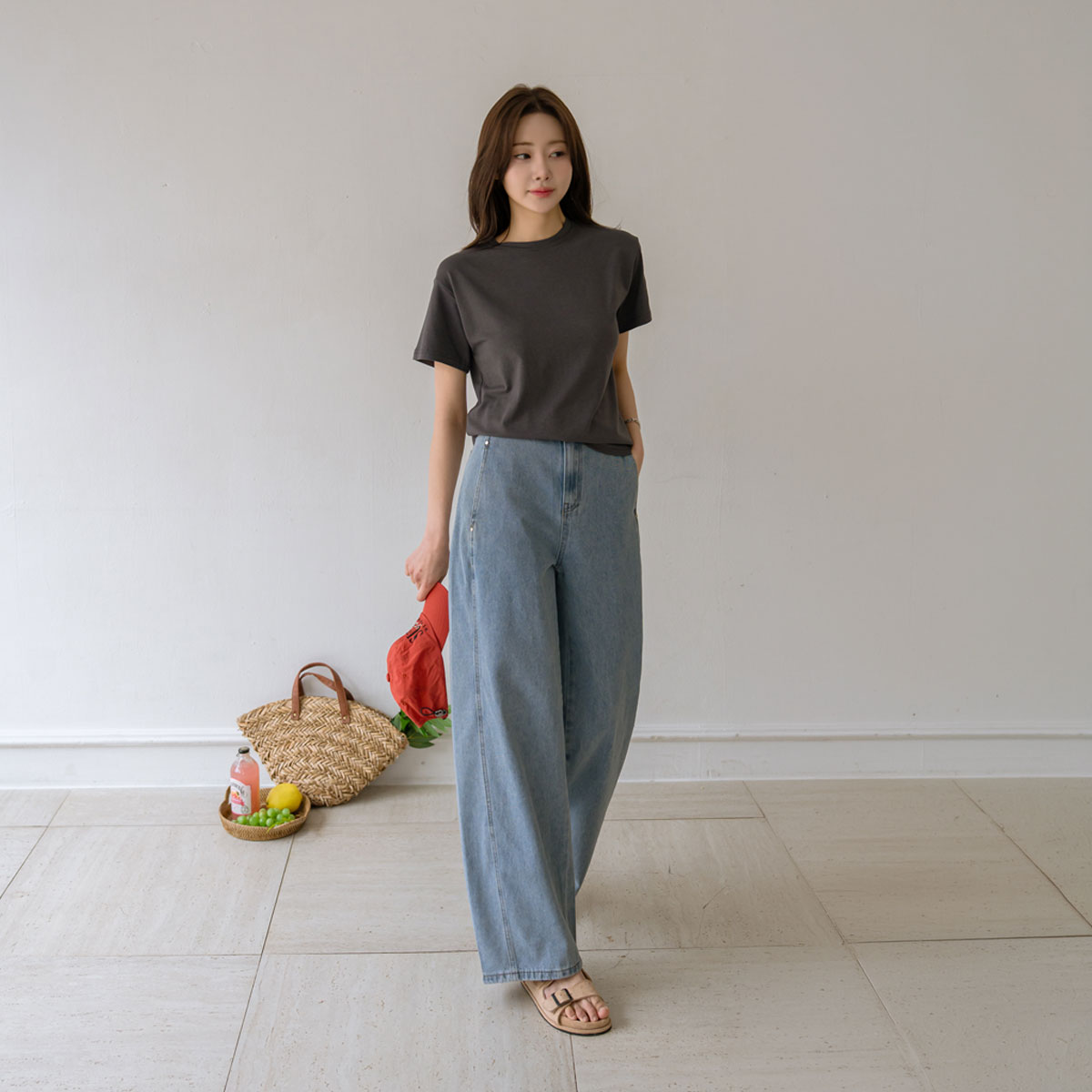 <b>[The Current Trend: Better Fit]</b> 3 Types of Pocket Cut Denim Wide Pants