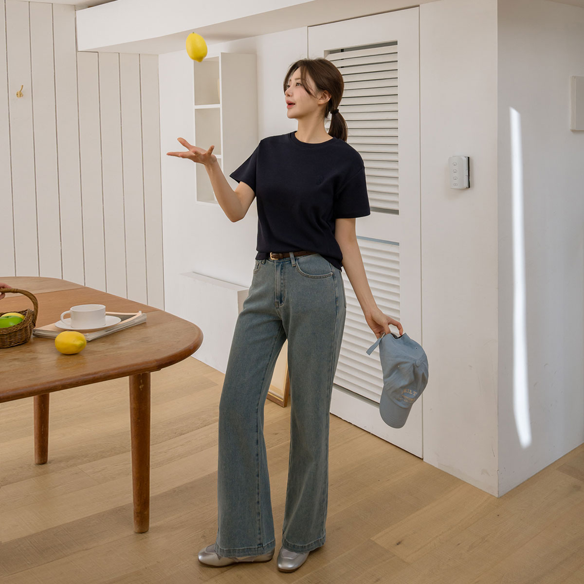 <b>[Cart New Arrival Vest]</b> <b>[Special 2-Piece Special Price]</b> Basic Embroidered Stretch Short Sleeve T-shirt