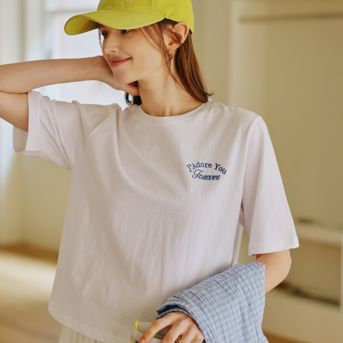 Forever embroidered short-sleeve tee