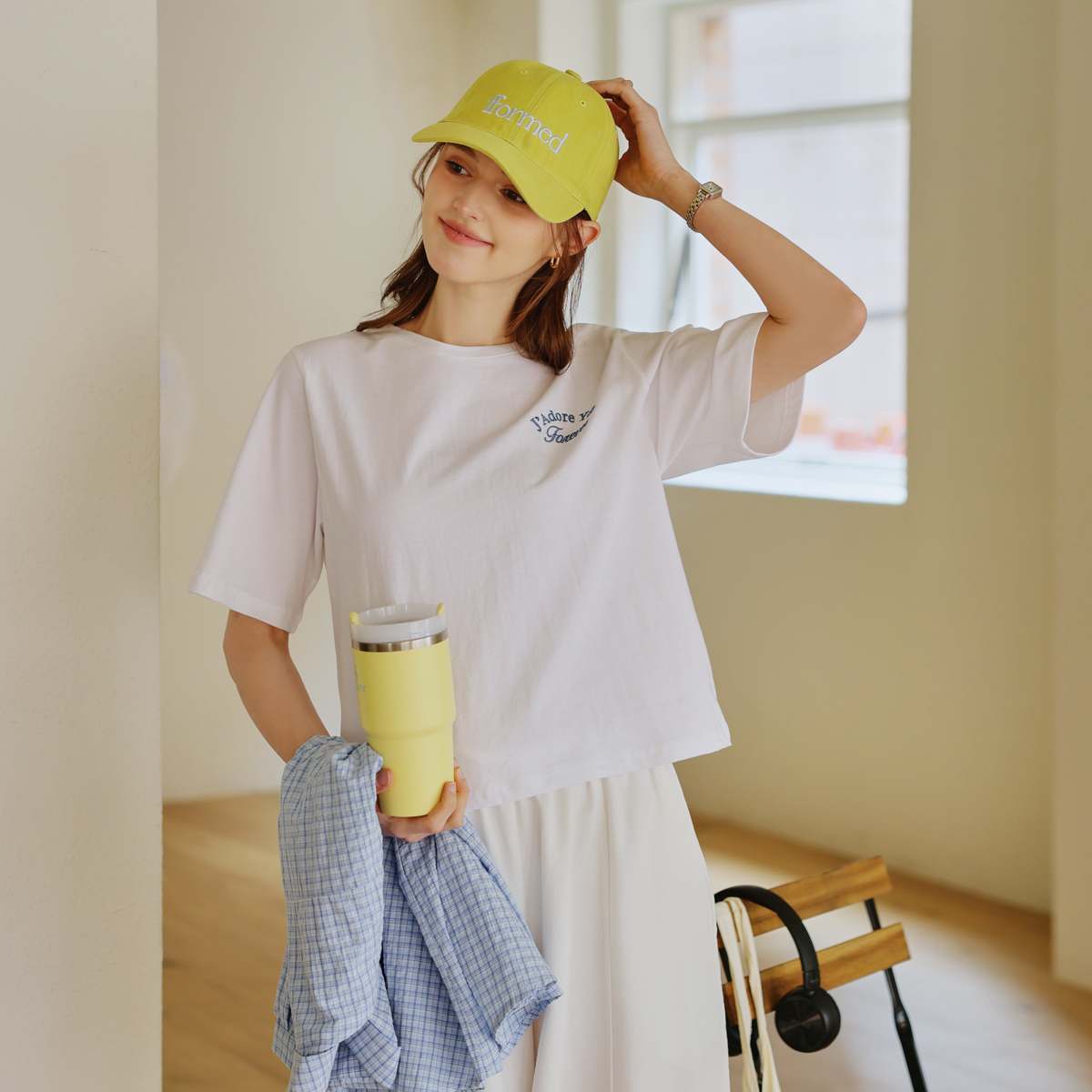 Forever embroidered short-sleeve tee