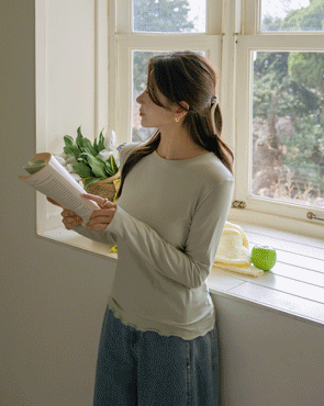 Lyocell cotton wave tee