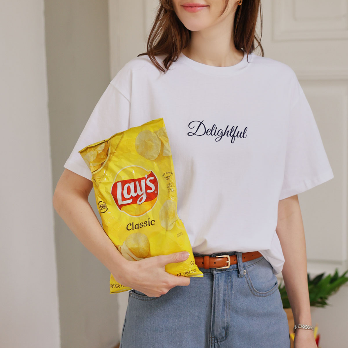 Delight Embroidery Short T-shirts