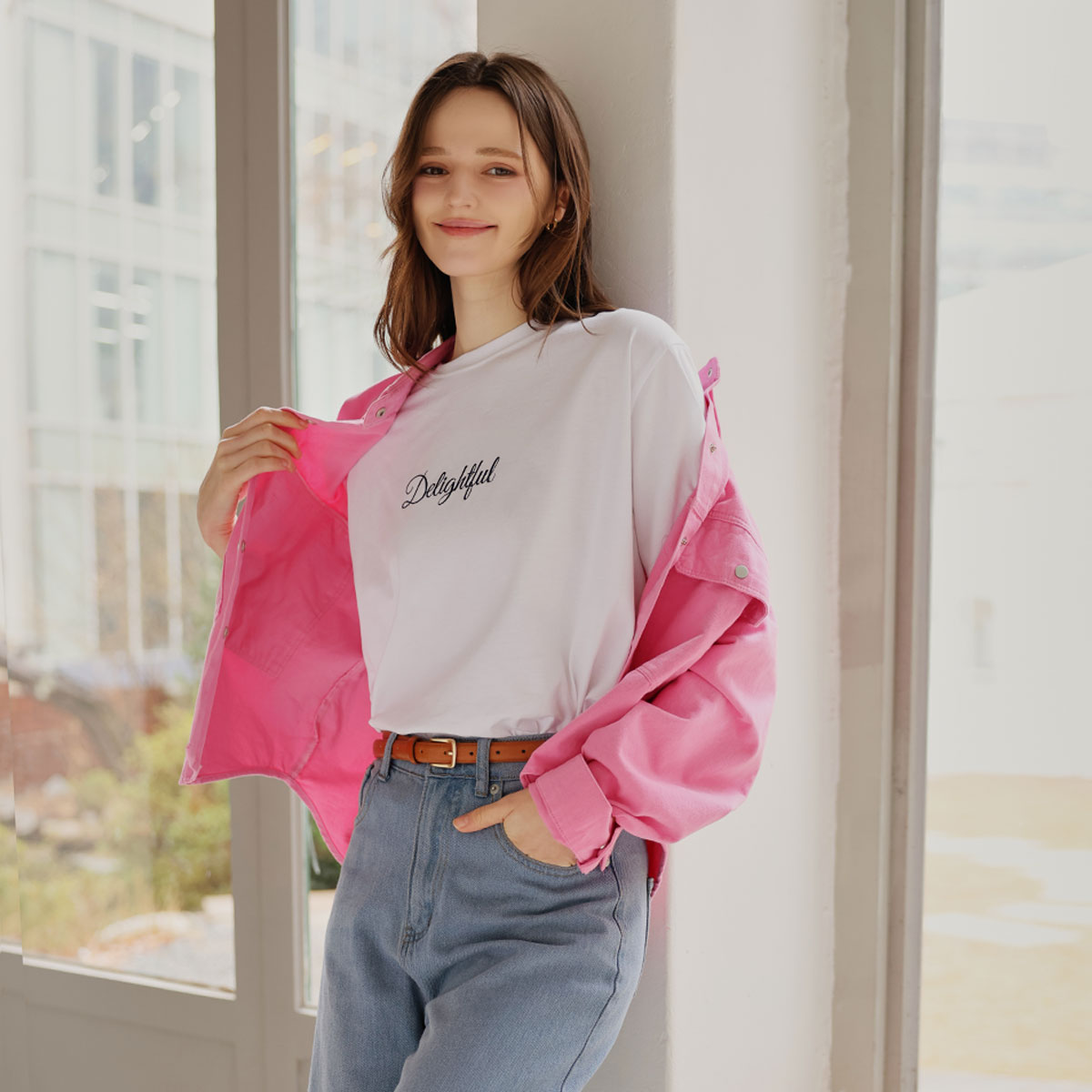 Delight Embroidery Short T-shirts