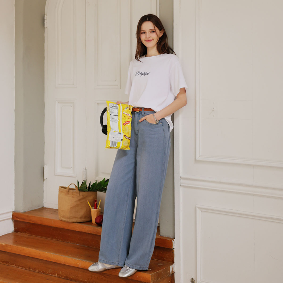 Delight Embroidery Short T-shirts