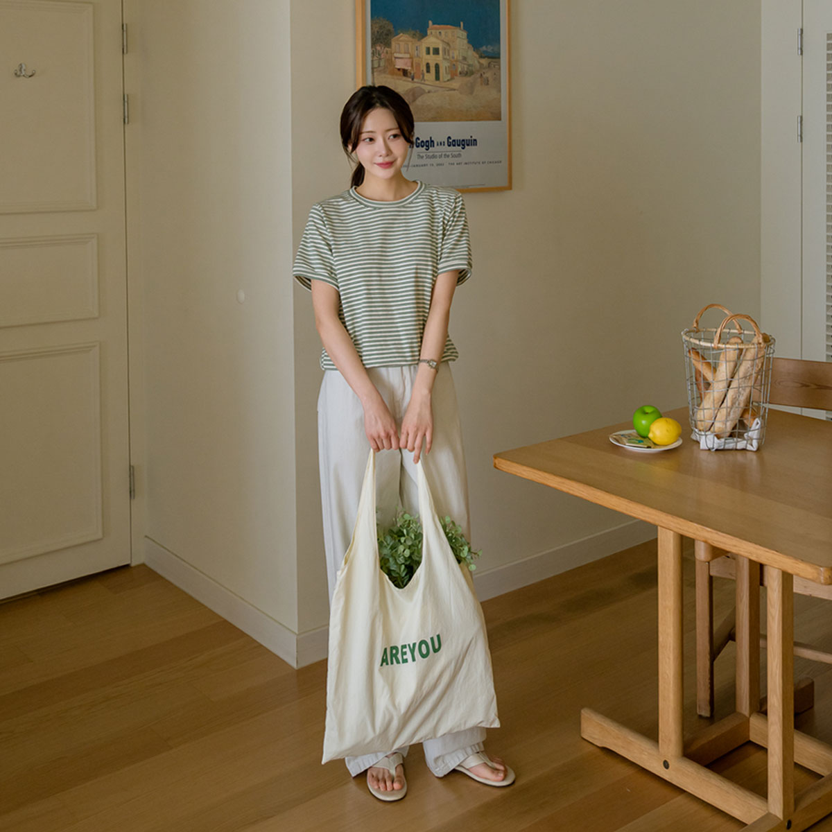 Double Striped Span Sweatshirt