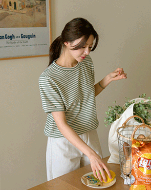 Double Striped Span Sweatshirt