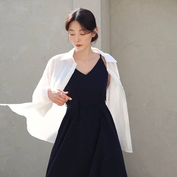 <b>[Special 2-Piece Deal]</b> Cien See-through Look Yoru Shirt