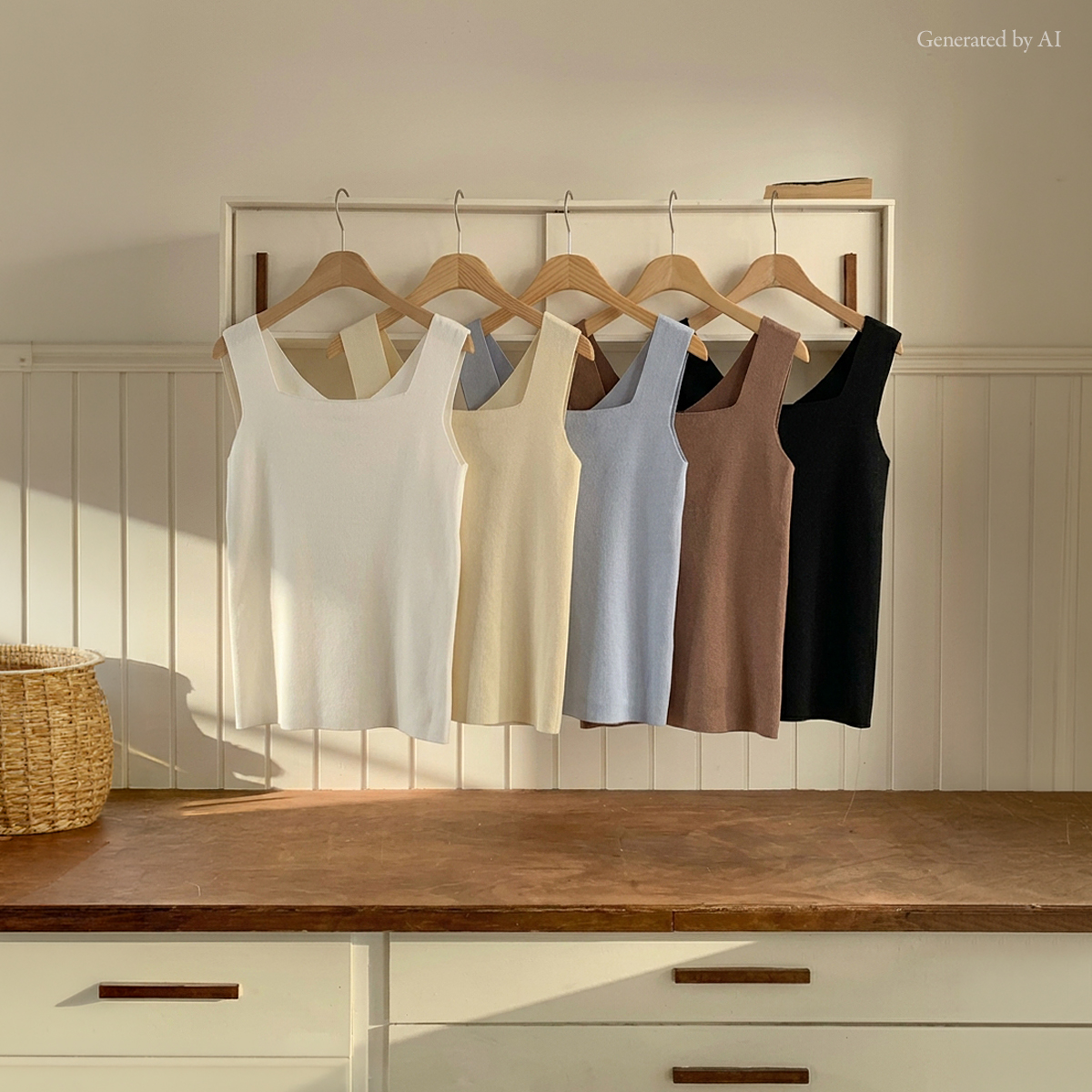 Double-sided nasi knit that can be worn front and back