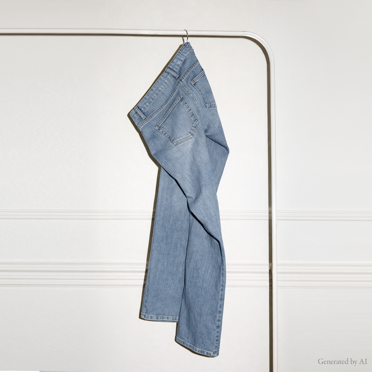 <b>[Hidden Waistband]</b> 2 Types of Jelly Tension Wide Straight Fit Denim