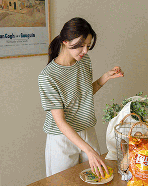 Double Striped Span Sweatshirt