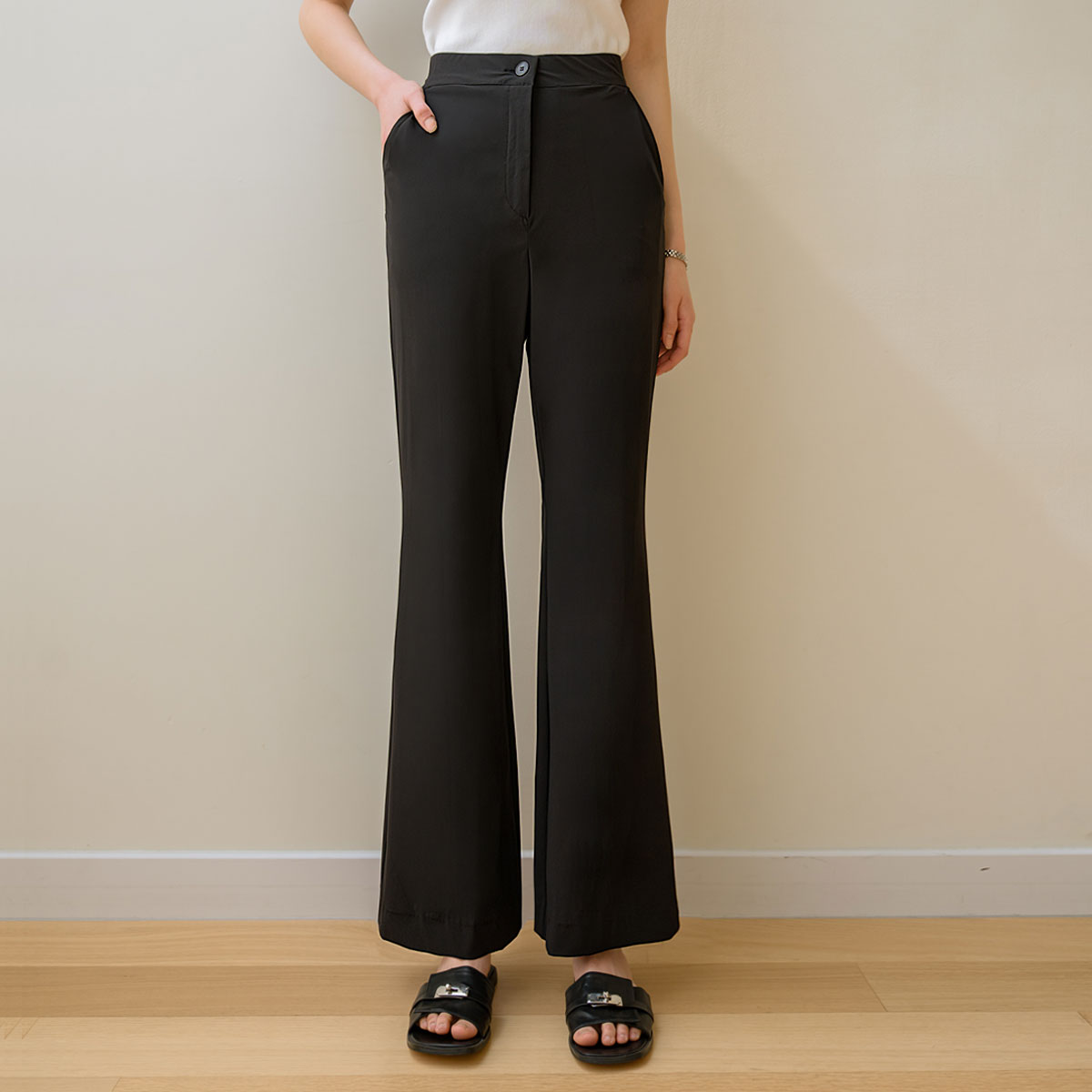 <b>[Opening Special]</b> <b>[Made]</b> 2 Types of Ice-Cool Semi-Bootcut Slacks