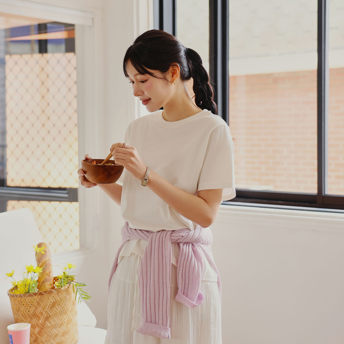 <b>[Special 2-Piece Deal]</b> Essential Innerwear Tight and Moist Modal Tee