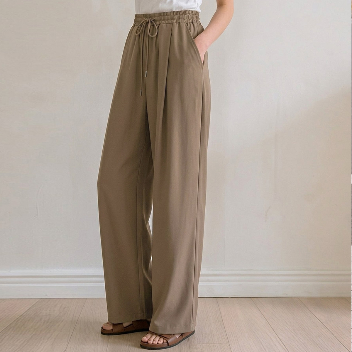 3-Type Cooling Quick-Dry Elastic Waist Pants