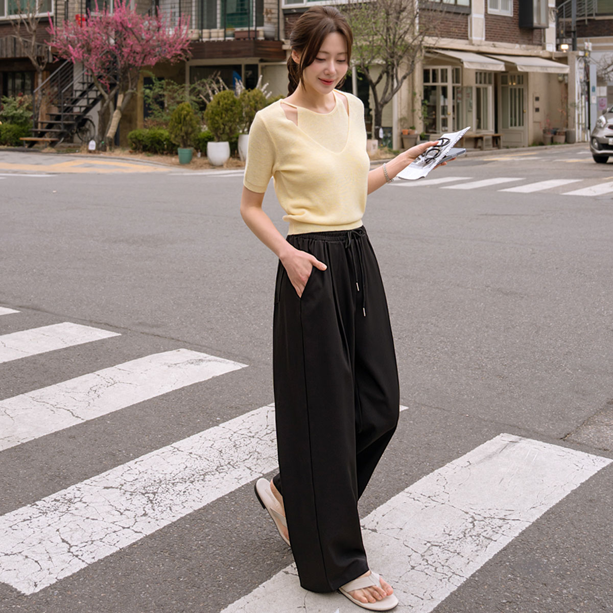 3-Type Cooling Quick-Dry Elastic Waist Pants