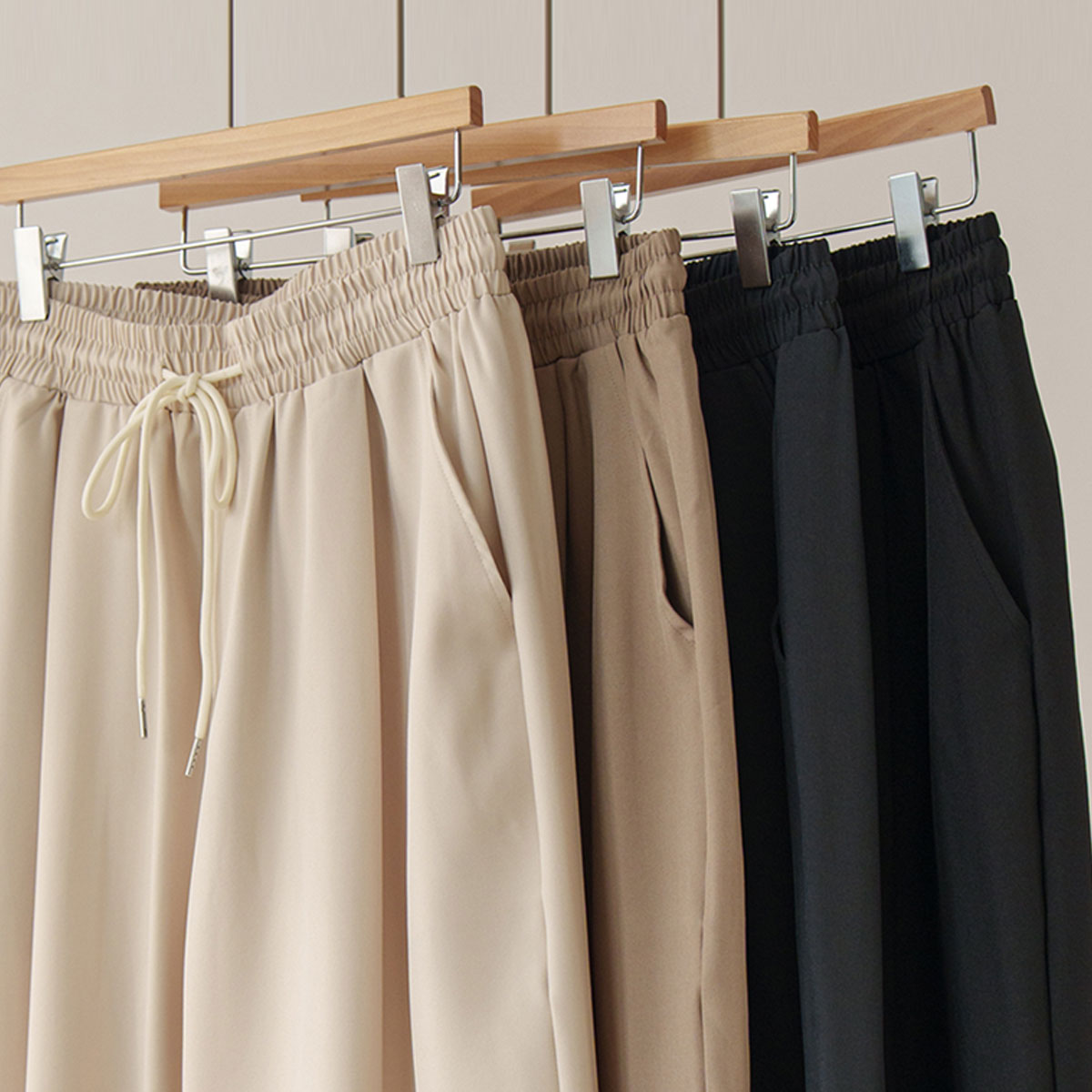 3-Type Cooling Quick-Dry Elastic Waist Pants