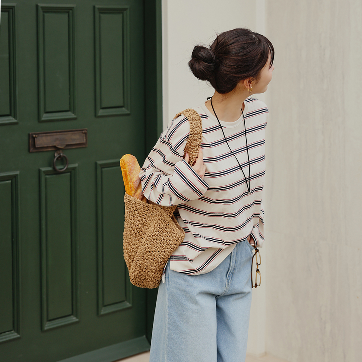 Sting Color Striped Long Sleeve T-shirt