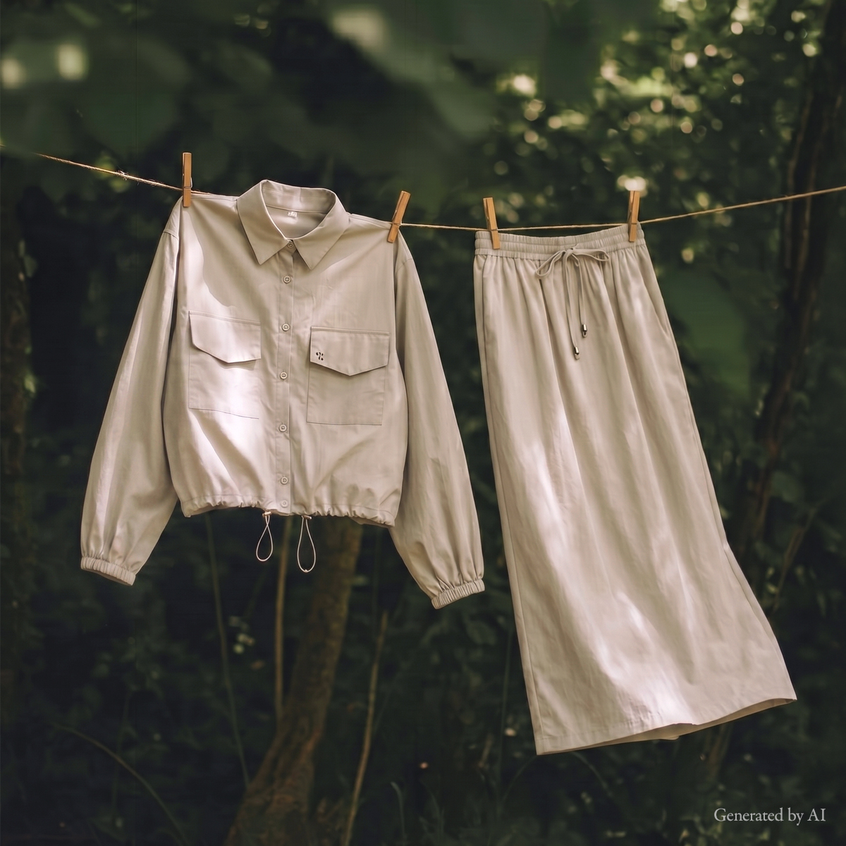 <b>[Made]</b> Windlock Long Sleeve Skirt Set