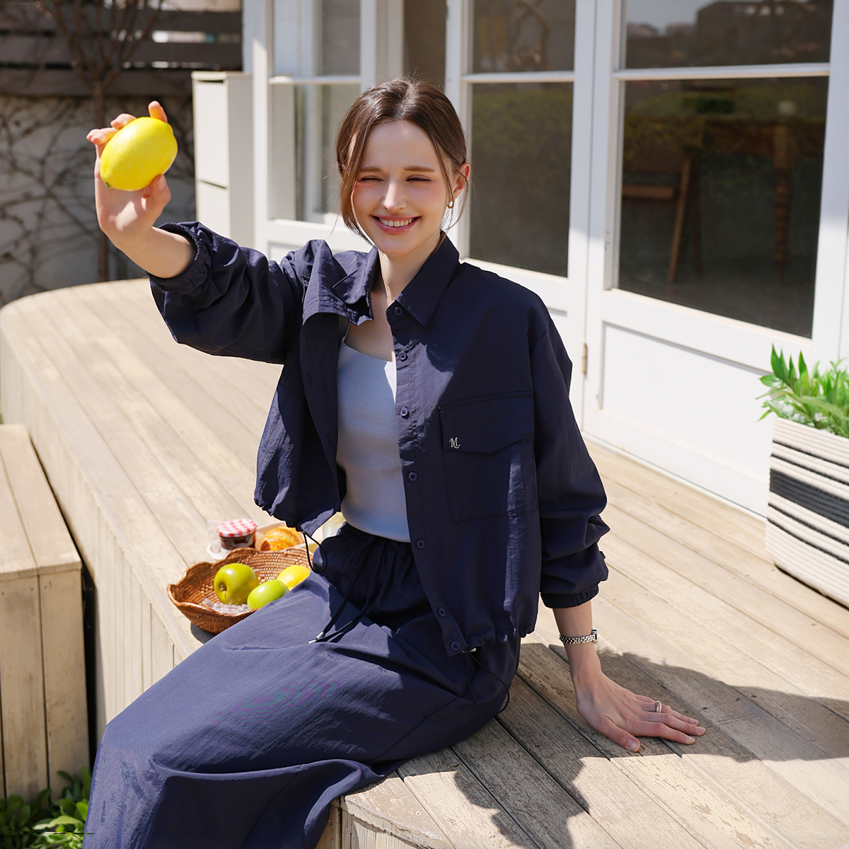 <b>[Made]</b> Windlock Long Sleeve Skirt Set