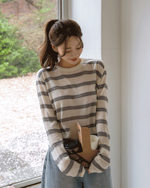 Salanta long-sleeve striped knit