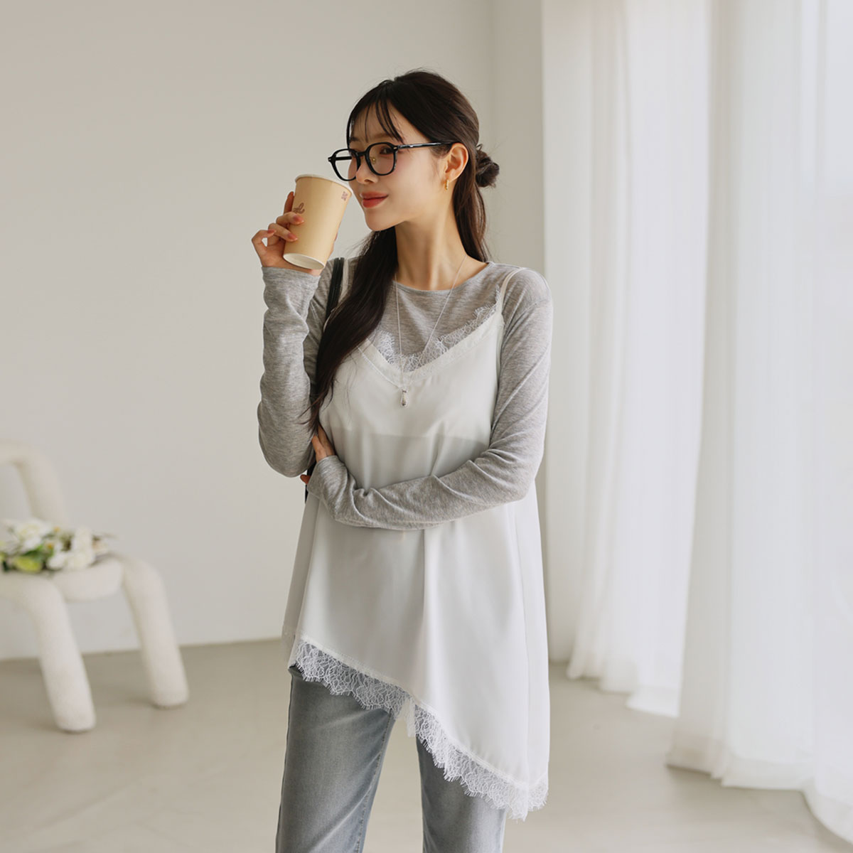 Slip bustier lace sleeveless