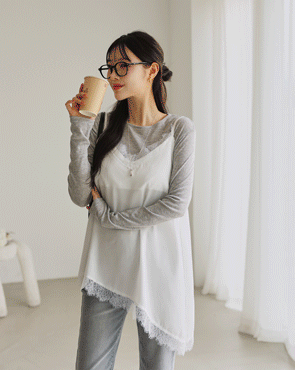 Slip bustier lace sleeveless