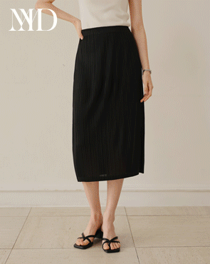 <b>[Multi-purpose Styling Item/High Quality][Made]</b> Grace Pleats Simple Wrap Slit Skirt