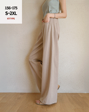 <b>[Opening Special]</b> 3 Types of Illusion Lyocell Wide Pants