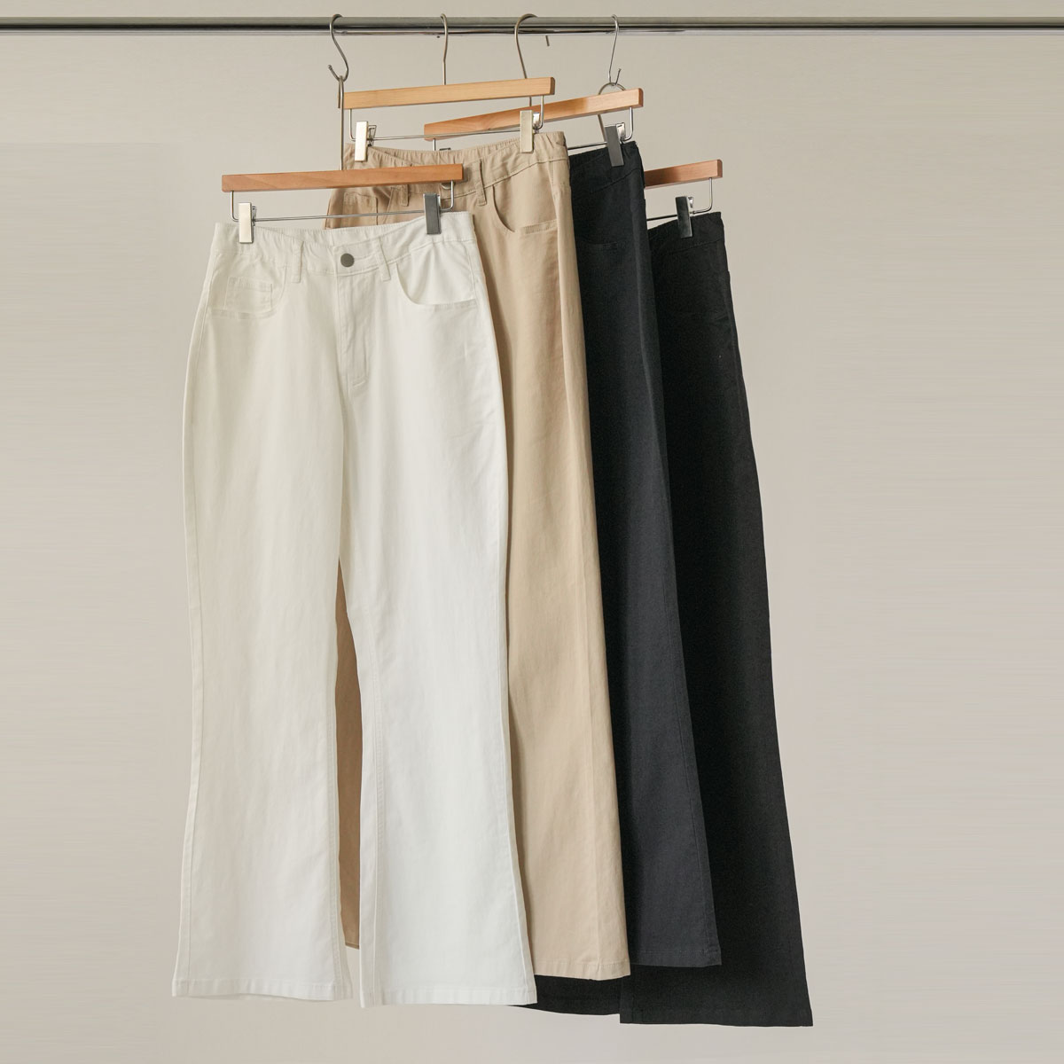 3-Type Airy Soft Lyocell Bootcut Pants