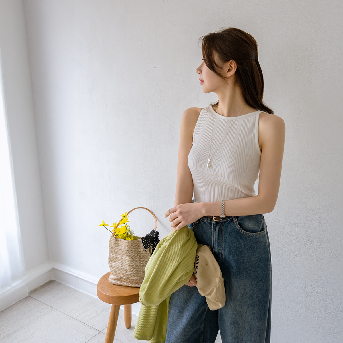 Mango Modal Ribbed Sleeveless