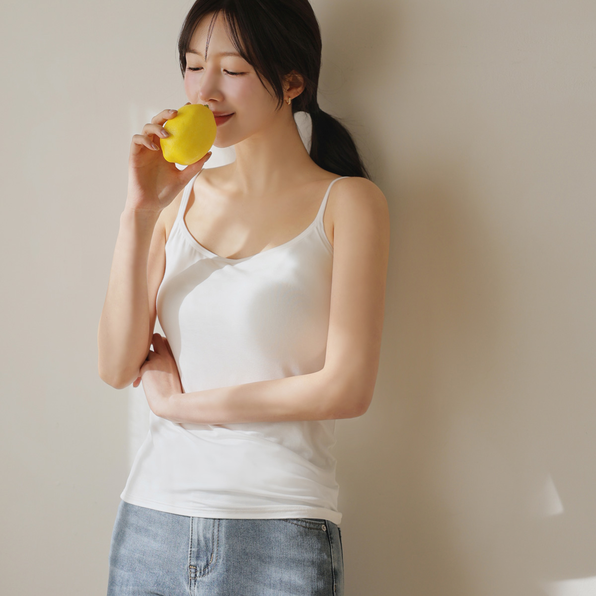 <b>[Special Offer]</b> Easy Fit Viscose Sleeveless Top with Built-in Cup (M~2XL)