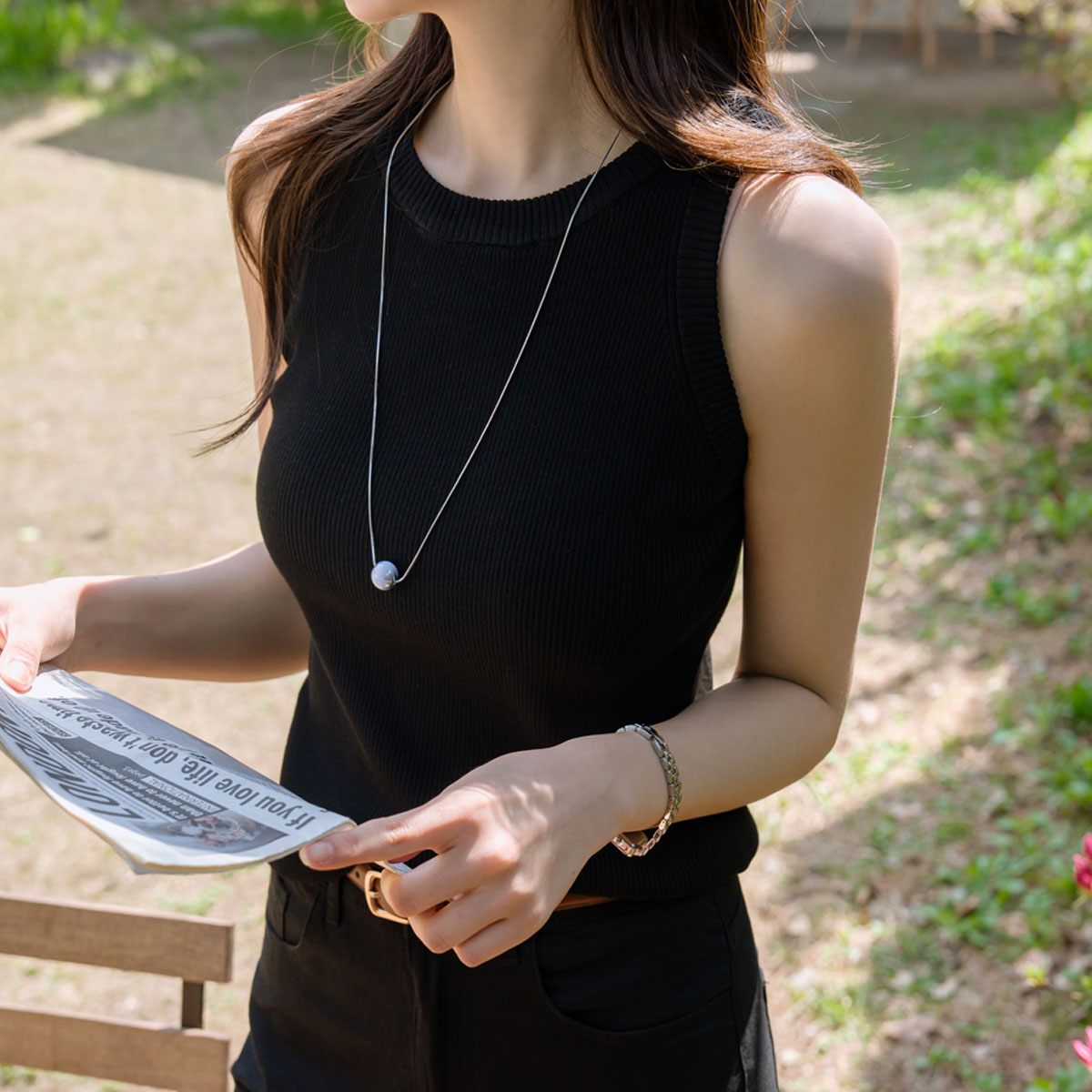 Soft viscose sleeveless knit