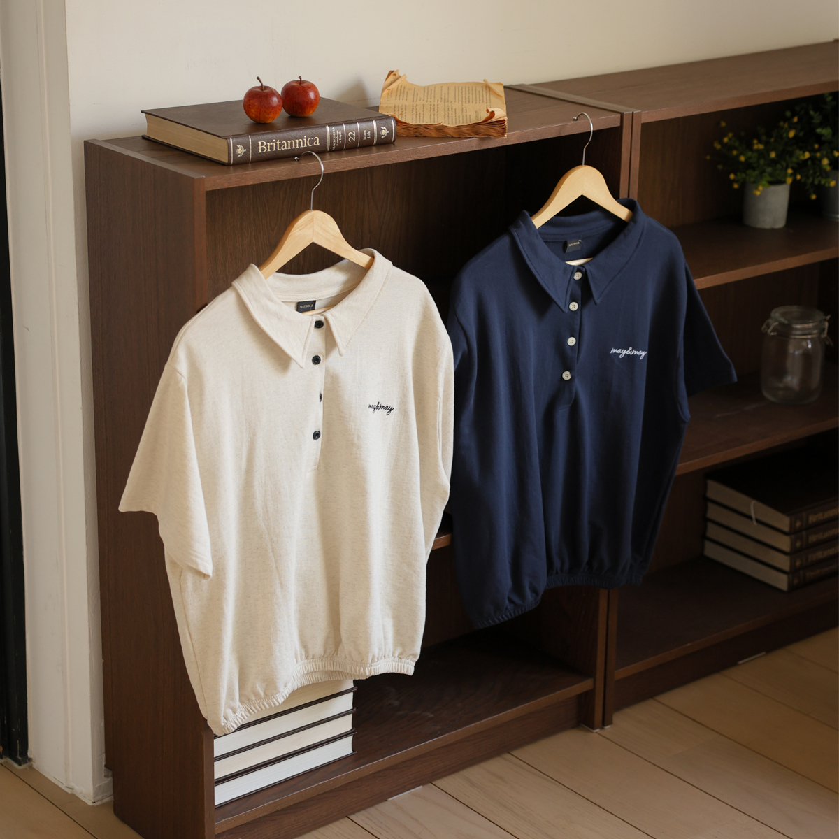 <b>[Made]</b> Meikara Half-Open Banding Short Sleeves T-shirt