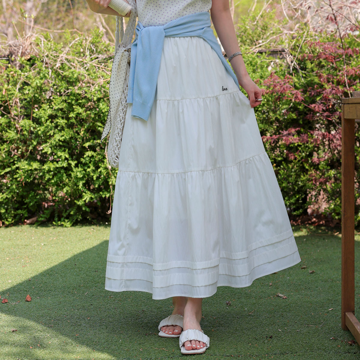 <b>[Made]</b> Love Shirring Tiered Skirt