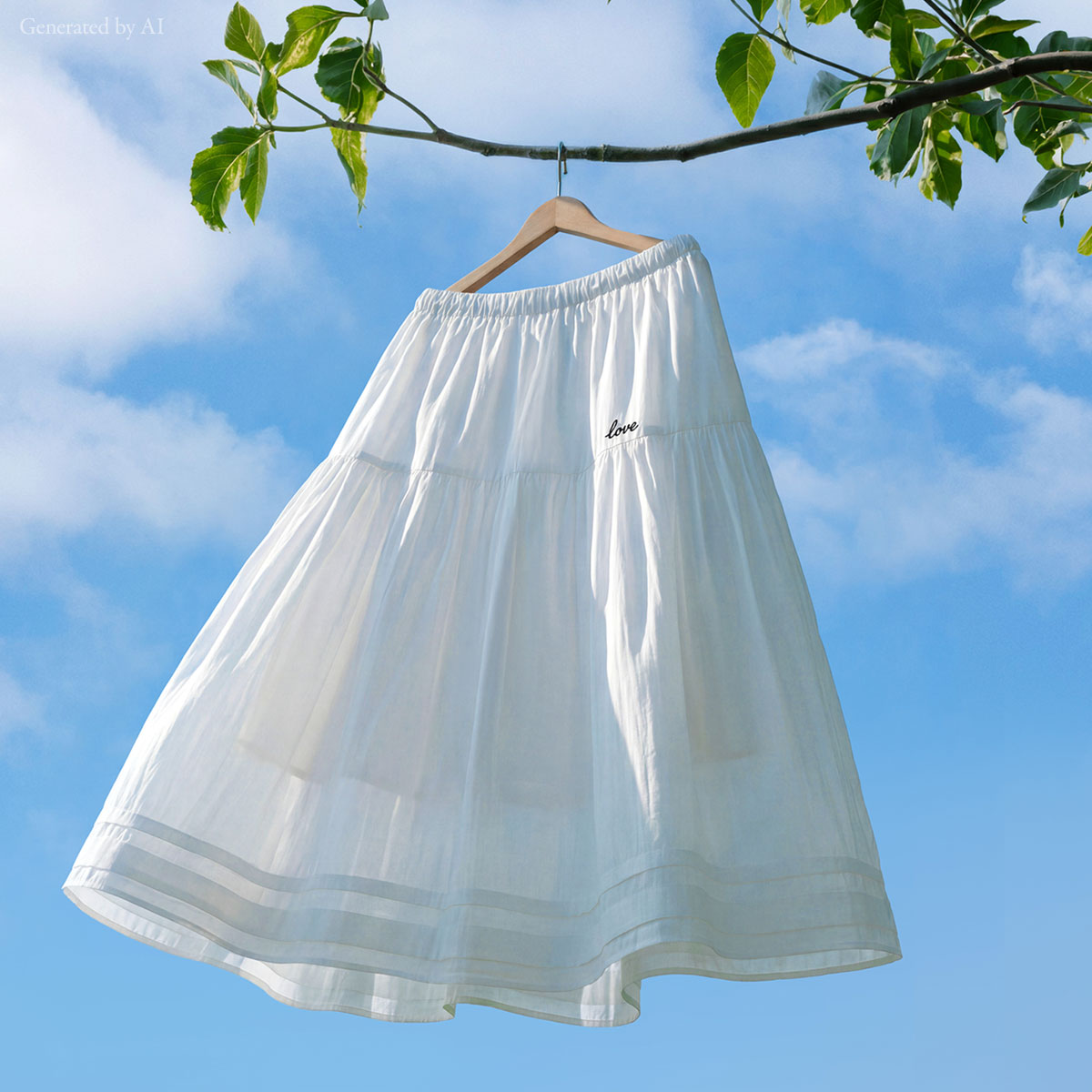 <b>[Made]</b> Love Shirring Tiered Skirt