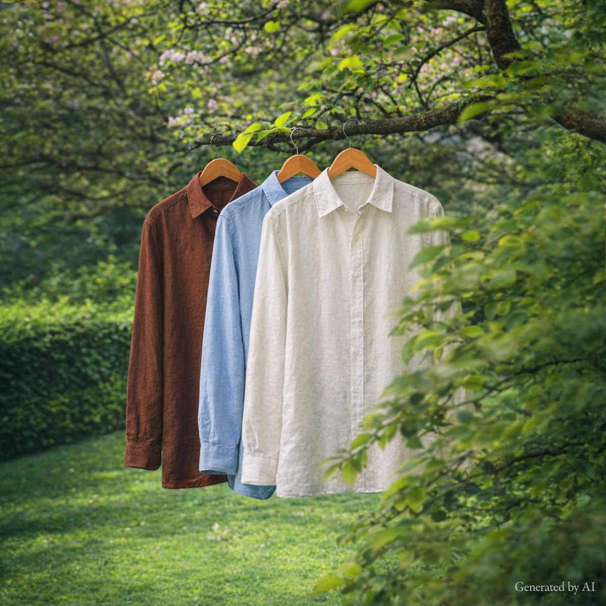 <b>[Made]</b> Flowy Linen Blend Loose Fit Shirt