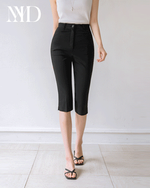 <b>[Made]</b> Summer's Spandex Capri Slit Pants